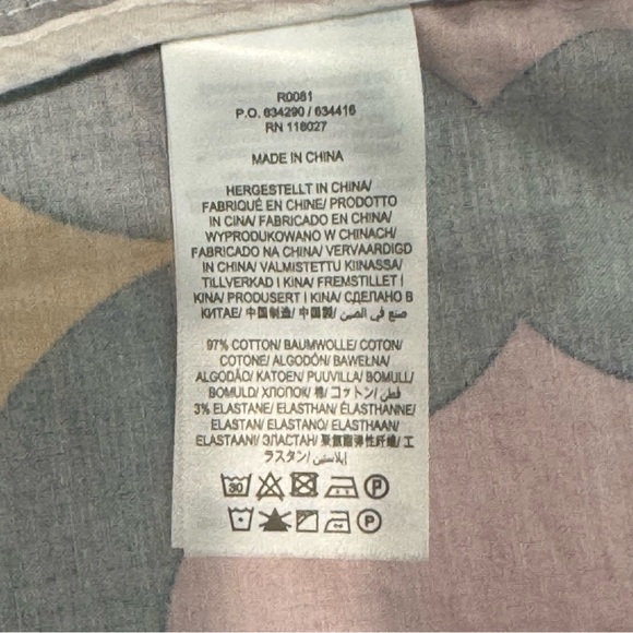 Boden Geometric Tile Print Mini Skirt Womens US 14 UK 18 Pink Navy Mod Retro - Picture 7 of 7